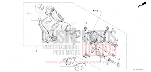 REAR BRAKE CALIPER CMX1100AT de 2026
